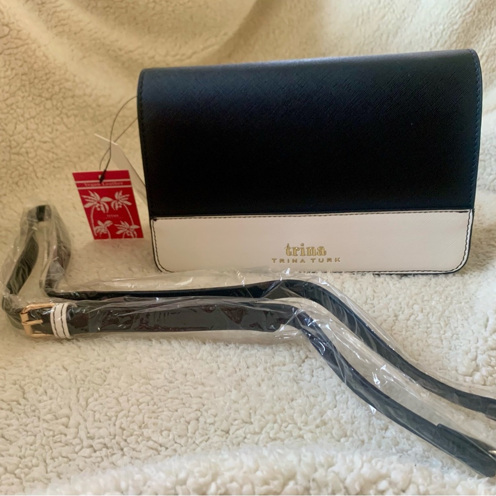 Trina Turk Black and White Crossbody Bag